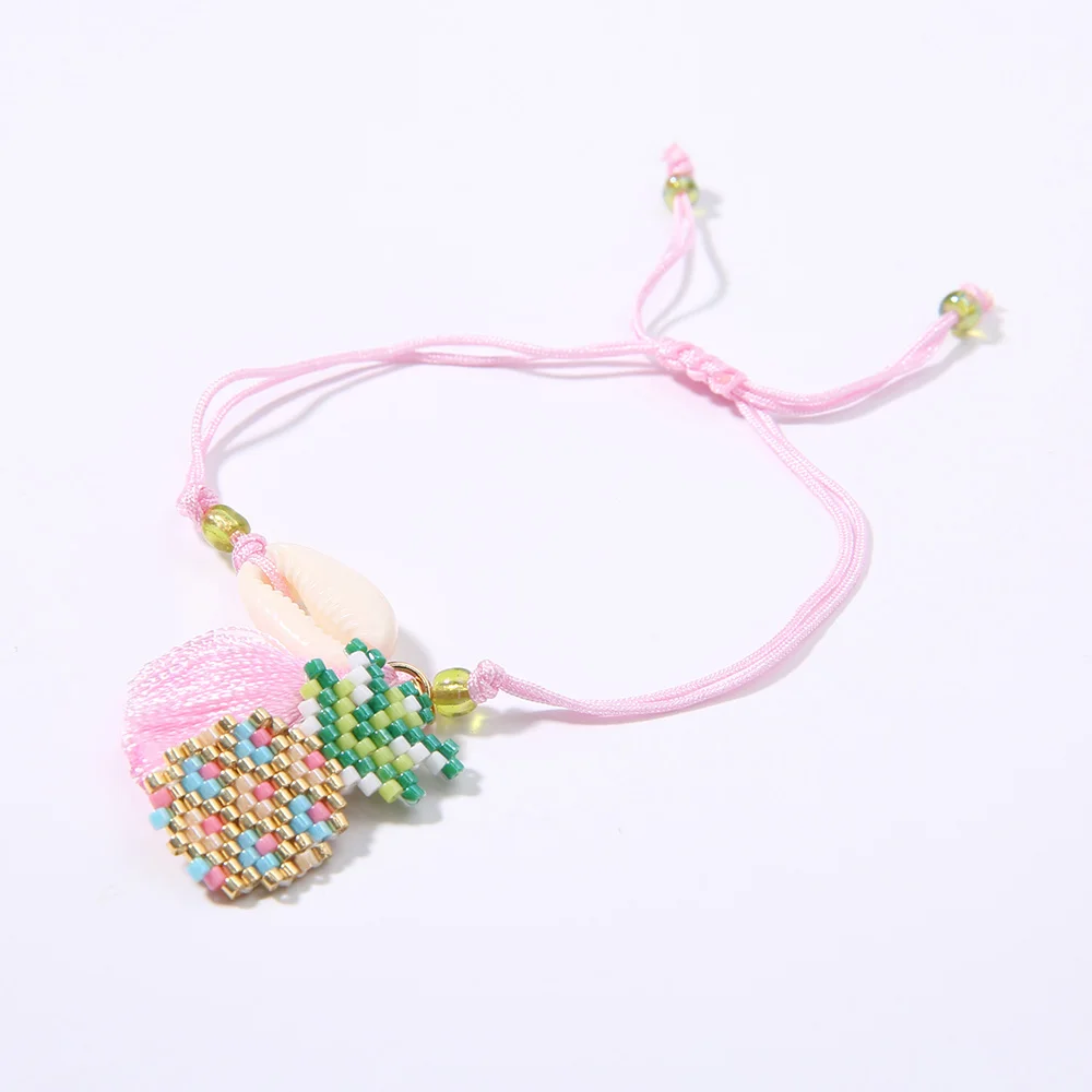 Rttooas браслет с шармами Miyuki Delica ананас Pulseiras ручной работы Bileklik дружбы для женщин |