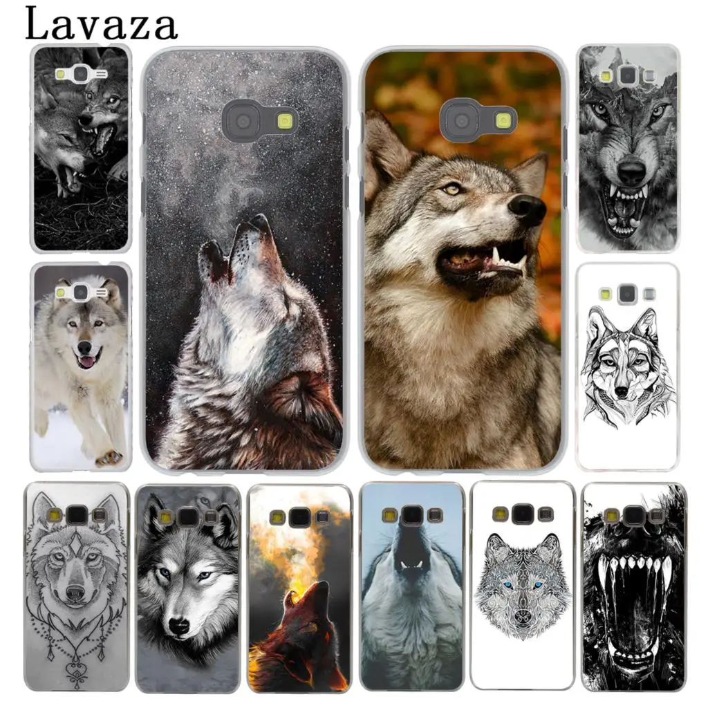 Жесткий чехол для телефона Lavaza Fierce Snow Wolf Samsung Galaxy Note 10 9 8 A9 A8 A7 A6 Plus 2018 A3 A5 2017 2016 2015