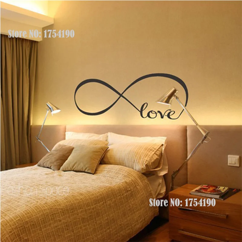 Виниловая наклейка на стену в виде знака бесконечности | Дом и сад
