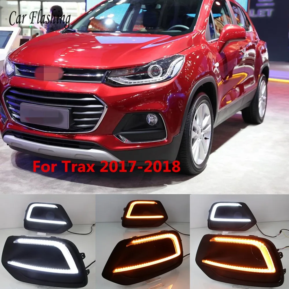 Автомобильные мигающие огни для Chevrolet Шевроле Тракс 2017 2018 светодиодный дневные