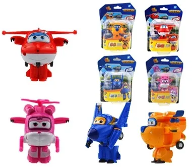 8 шт./компл. Супер Крылья мини самолет ABS робот игрушки Фигурки крыло