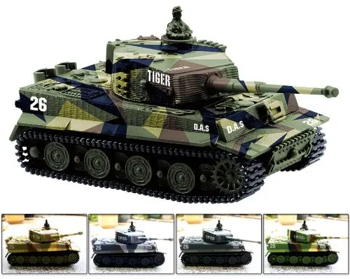 Greatwall 1: 72 Радио пульт дистанционного управления Мини Rc немецкий военный Танк тигра со звуковыми игрушками(различные цвета