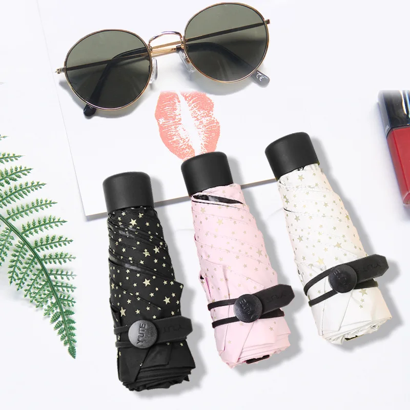 Складной зонт легкий симпатичный зонтик с рисунком звезд 6K 5 складной ручной Зонт