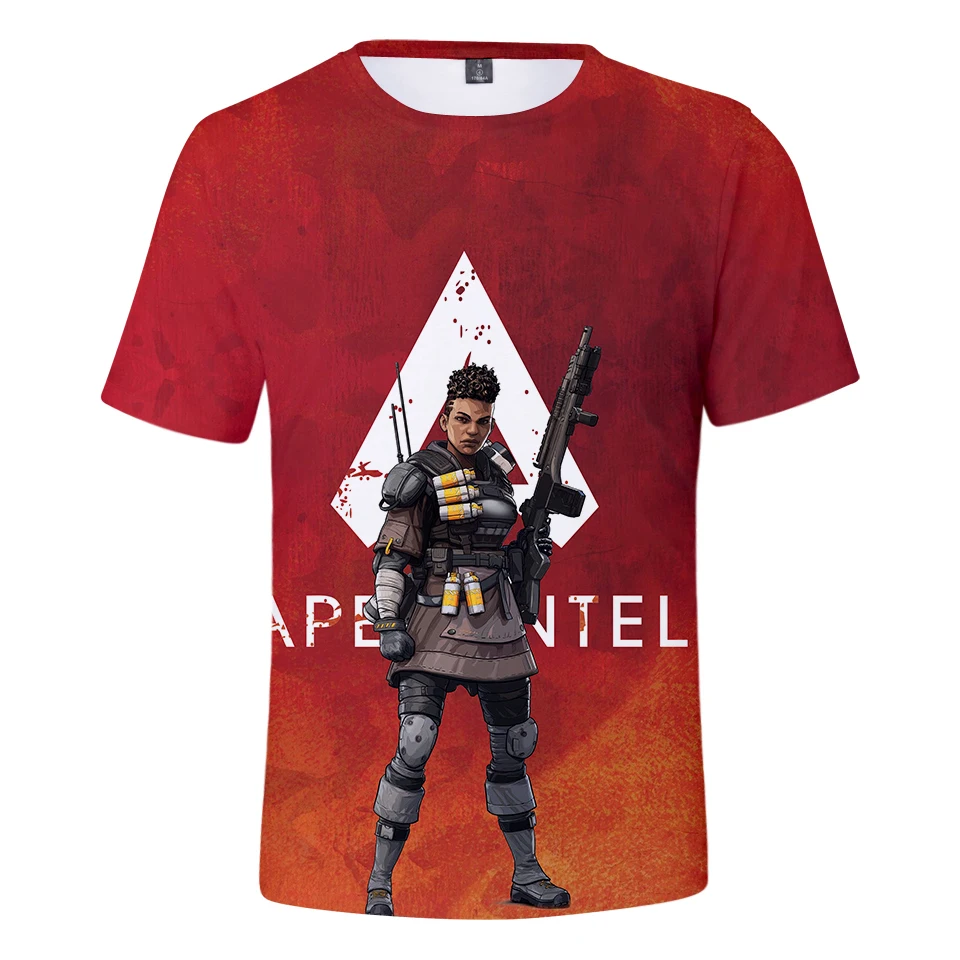 Футболка для мужчин и женщин с 3D принтом игры Apex Legends новинка 2019 летние футболки