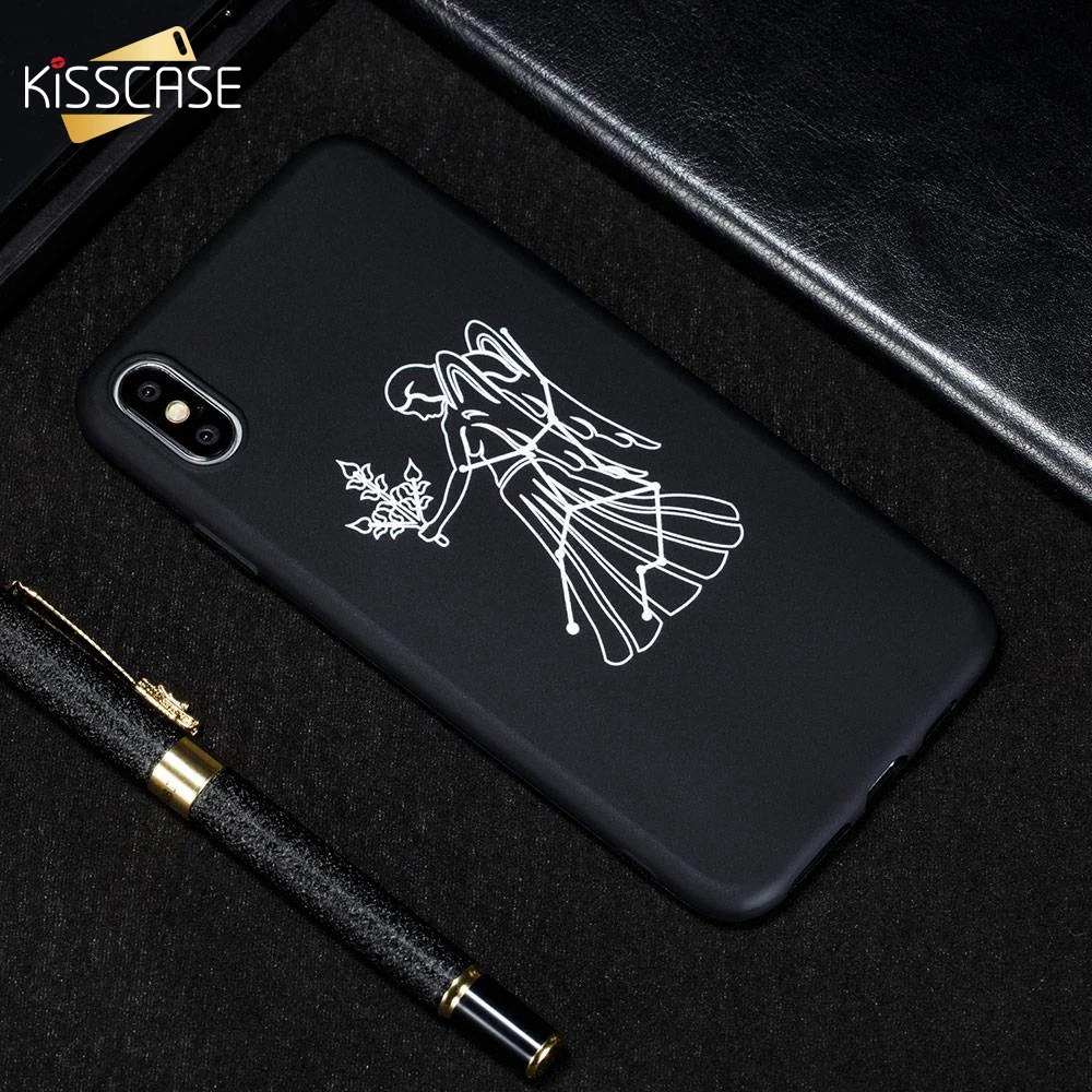 Мягкий ТПУ чехол KISSCASE для iPhone 7 Plus 8 XR X XS MAX модные чехлы 6 6S Twelve с созвездиями |