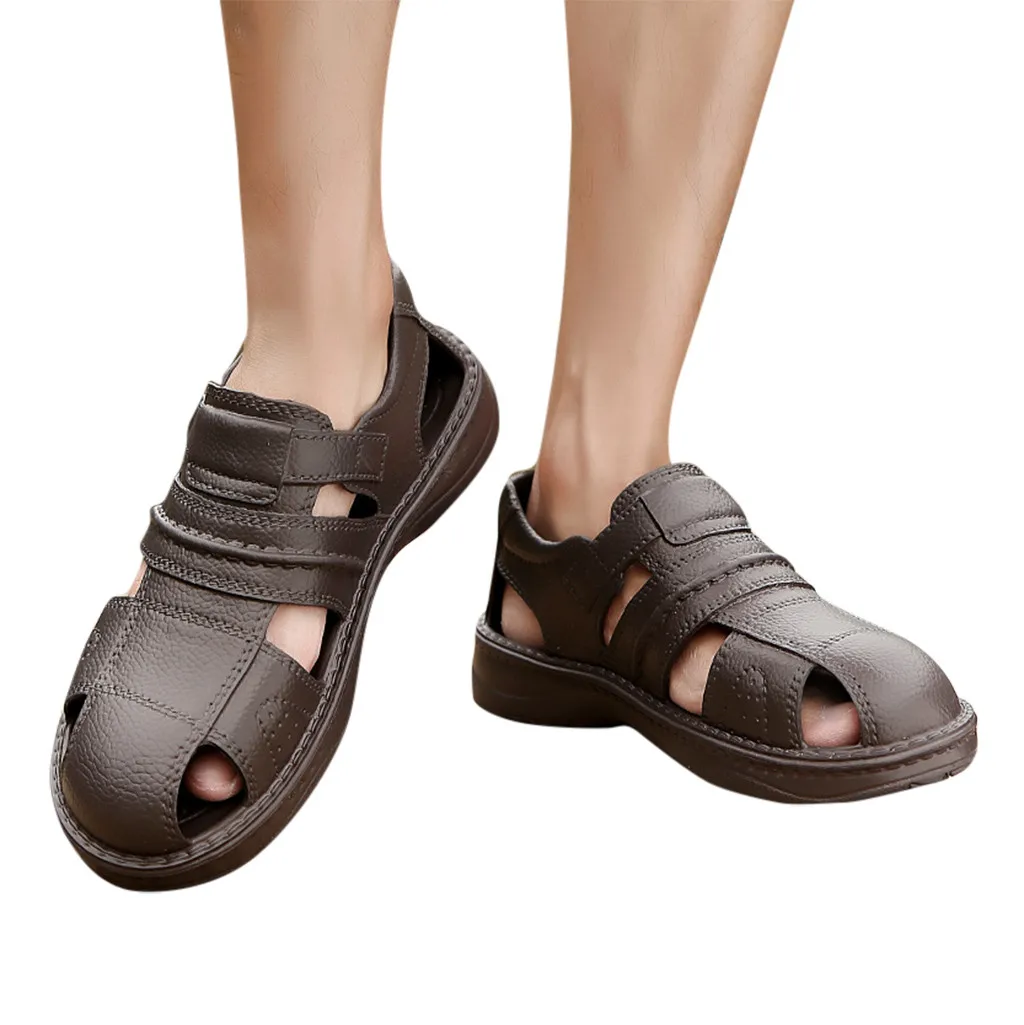 JAYCOSIN Sandals Men Hombre Men's Casual Beach Shoes Hole Wading Thick-Soled Non-Slip Openwork Walking | Обувь