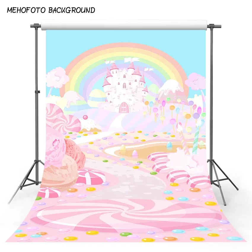 5x7ft винил фотографии фонов радуги и облака фон с единорогом на день рождения