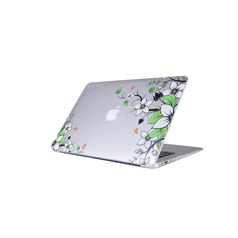Жесткий чехол унисекс для ноутбука с бабочками и кристаллами Macbook Air Pro Retina 11 13