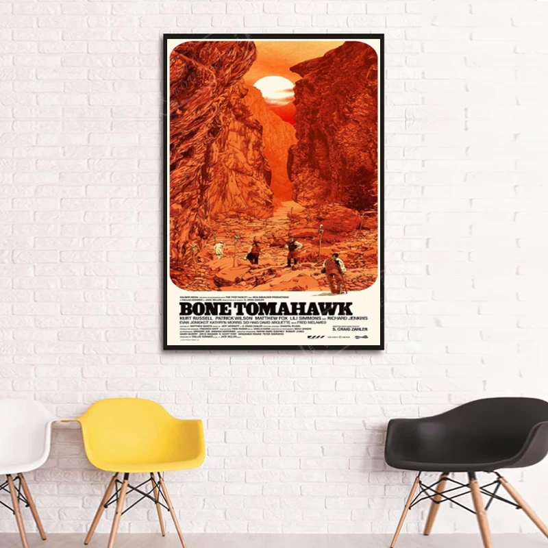 Bone Tomahawk пропагандистский винтажный фотопостер DIY Настенная Наклейка изящный