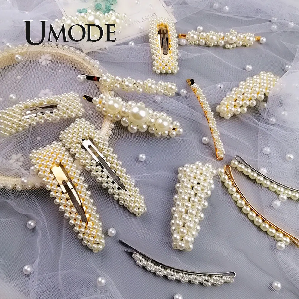 UMODE жемчужные заколки для волос, заколки для волос, китайская ручная работа, заколка для волос, ювелирные изделия для женщин, свадебные винтажные модные трендовые аксессуары