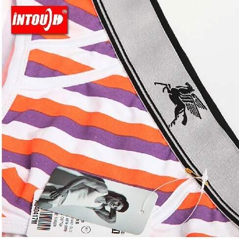 Бесплатная доставка intouch tide нижнее белье сексуальные полосатые трусы Pegasus тонкий