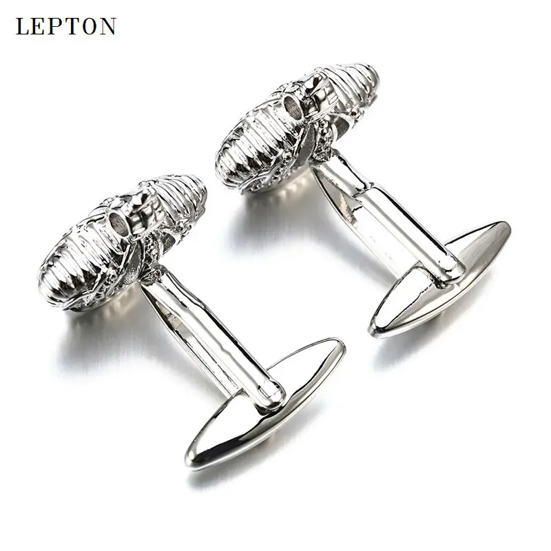 2017 Sale Real Tie Clip Classic Crown Cufflinks Lepton Brand Metal Cuff links For Men Shirt Cufflink Relojes gemelos | Украшения и