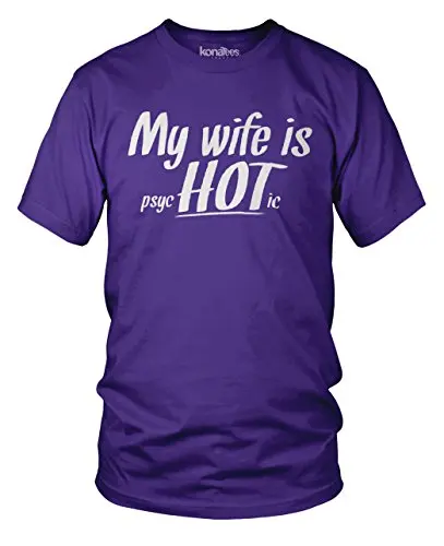 Моя Жена Горячей и Психотических Смешно Мужа Футболки|t-shirt t-shirt|funny t-shirtt-shirt funny |