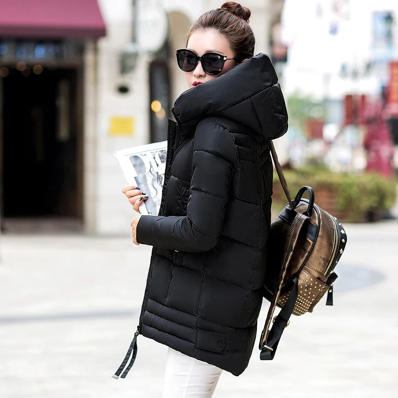 Новое зимнее пальто для женщин 2020 Модные свободные парки с капюшоном теплая