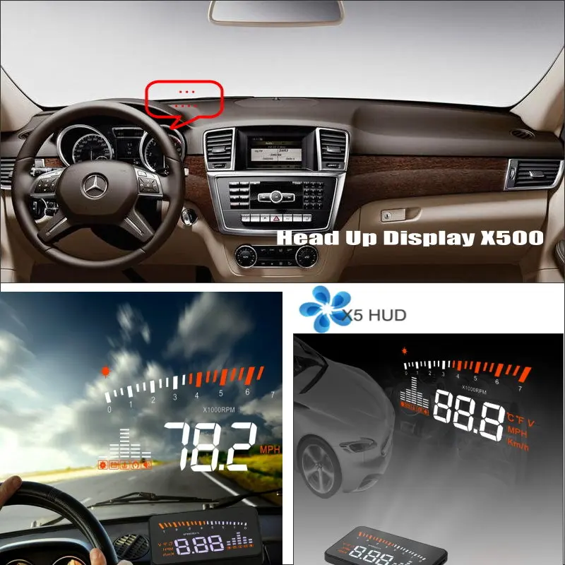 Проектор на голову HUD для Mercedes Benz M ML W166 2005-2011 автомобильные электронные