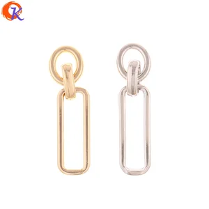 Сердечный дизайн, 50 шт., 10*40 мм, аксессуары для ювелирных изделий, разъемы для серег, цепочка-кольцо, принадлежности для самостоятельного изготовления, ручная работа, фурнитура для серег