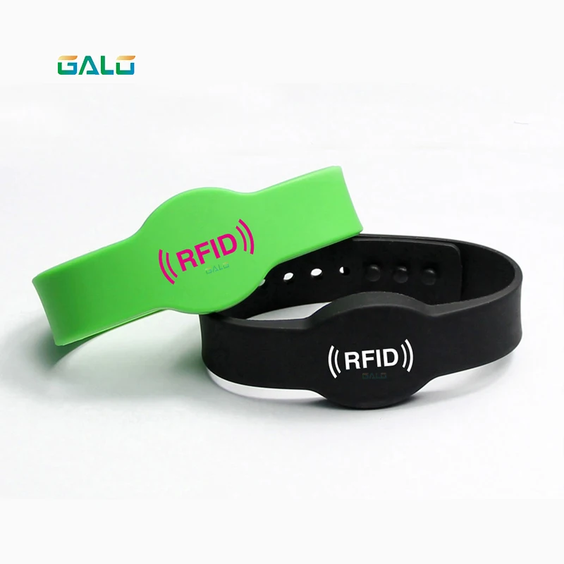 Резиновый браслет 125 кГц ilicone RFID для контроля доступа NFC с чипом M1 S50 блокировки