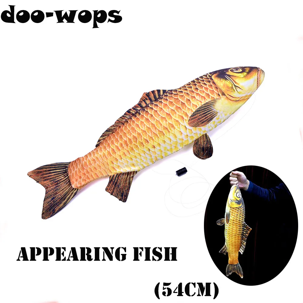 

2018 FISM New Appearing Fish (54cm) Magic Tricks Fish Appearing From Card Case Magia Magician Stage Illusions Gimmick Props Fun