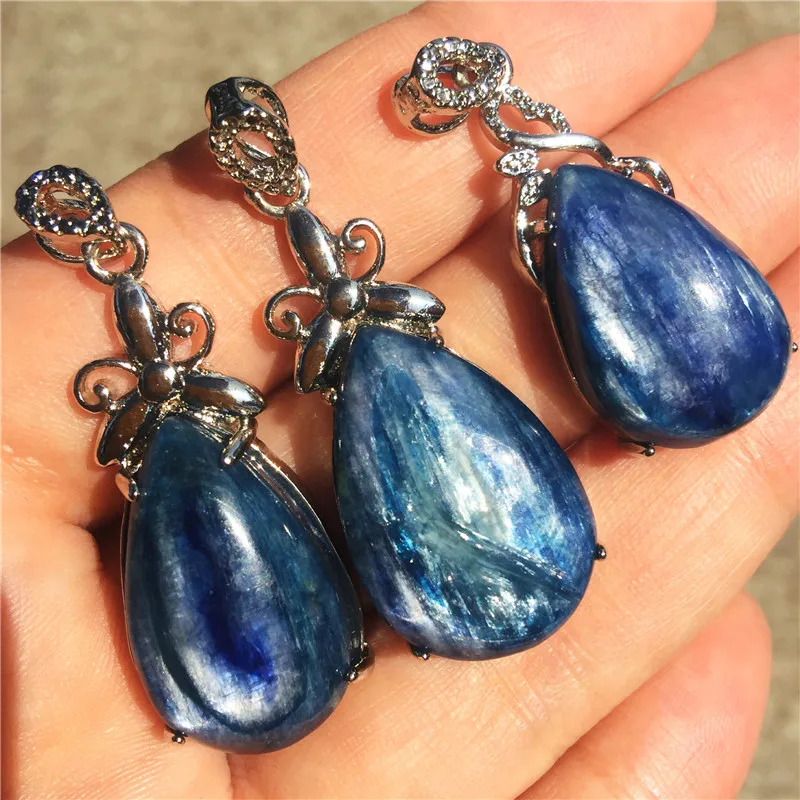 1 шт. красивый натуральный bluestone lady kyanite Кулон Колье оптом натуральный камень подарок на день рождения
