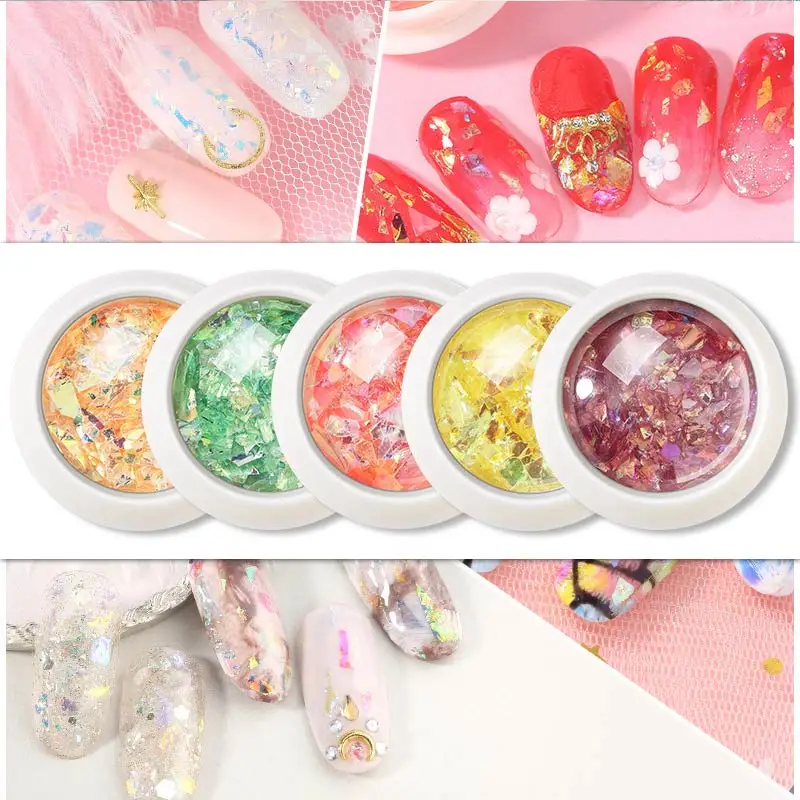 1 коробка сделай сам неровные ногти блестки дизайн ногтей украшение массивный