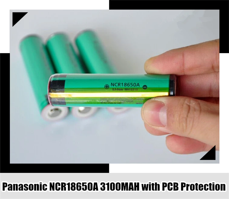 С печатной платой для Panasonic NCR18650A 3100 мАч 18650 3 6 В 7 в динамическая литий ионная