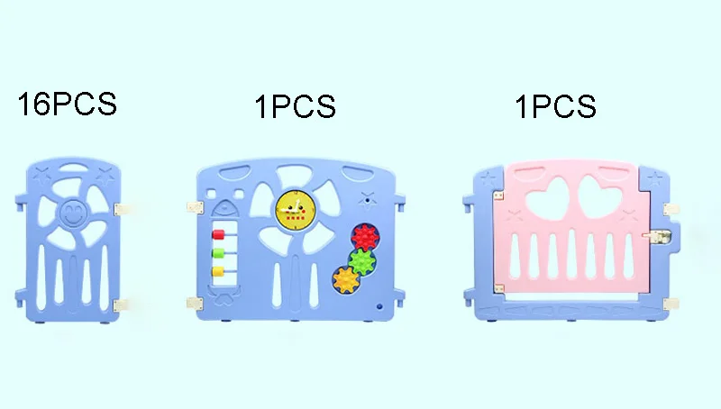 16 Plus 2 Новое ограждение для безопасности ребенка, складной детский манеж, игровой бассейн, портативная детская игровая палатка, детская ограда - Цвет: 16 Plus 2