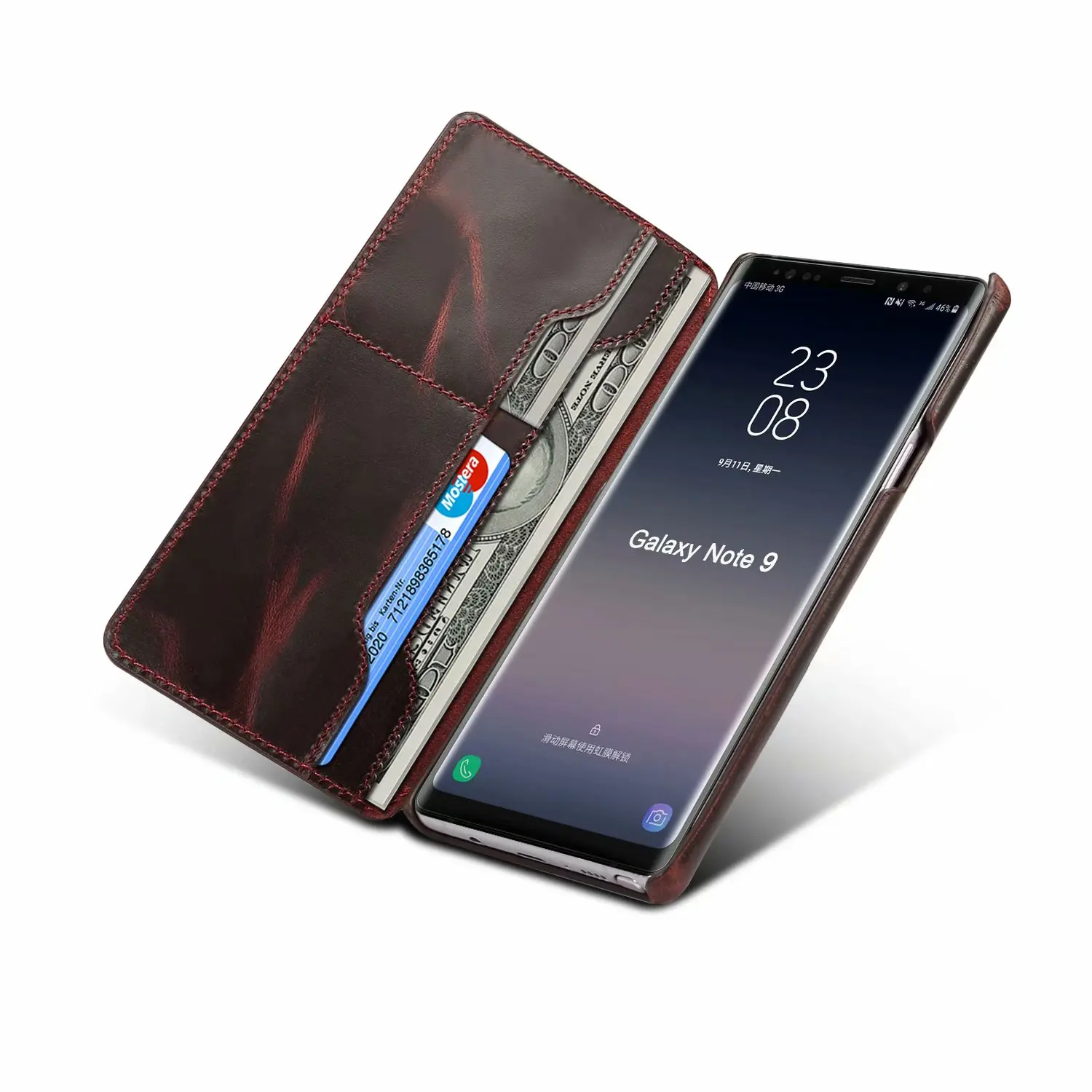 Премиум кожаный чехол в стиле ретро для samsung Note 9, защитный чехол, откидная крышка для samsung Galaxy Note 9, бизнес Ретро Люкс