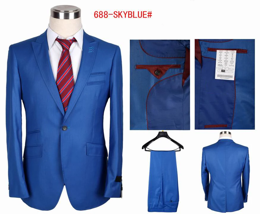 

High Quality Men's Brand Suits Blazer Fashion Business Suit Set Men's Formal Dress size S-4XL