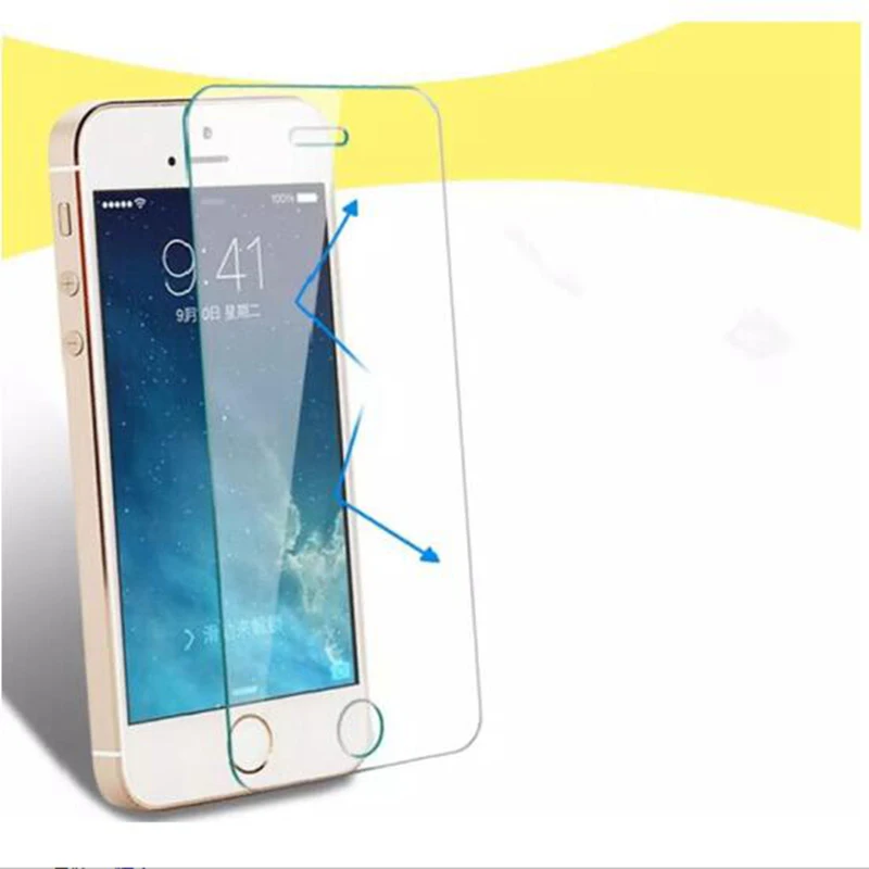 Wangcangli закаленное стекло для iphone 5s 6 4 4S X 2.5d 5 se 6s 7 8 plus|Защитные стёкла и плёнки