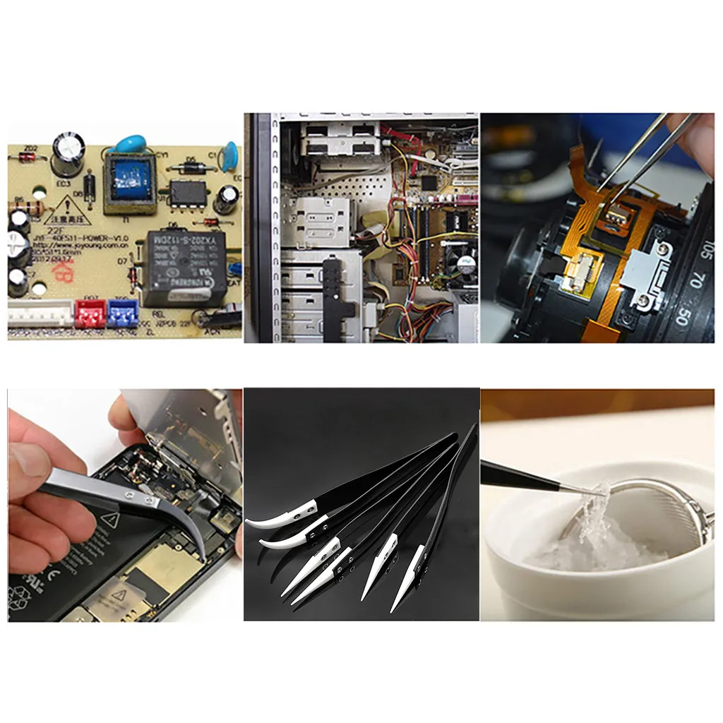 Горячее предложение жаростойкие антистатические керамические пинцеты из