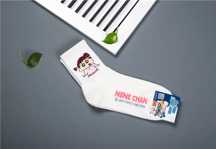 Аниме Crayon Shin-Chan носки с принтом Nowara Shnnosuke Toru Kazama Nohara Misae Action Kamen Красивый Веселый мультяшный женский хлопковый носок