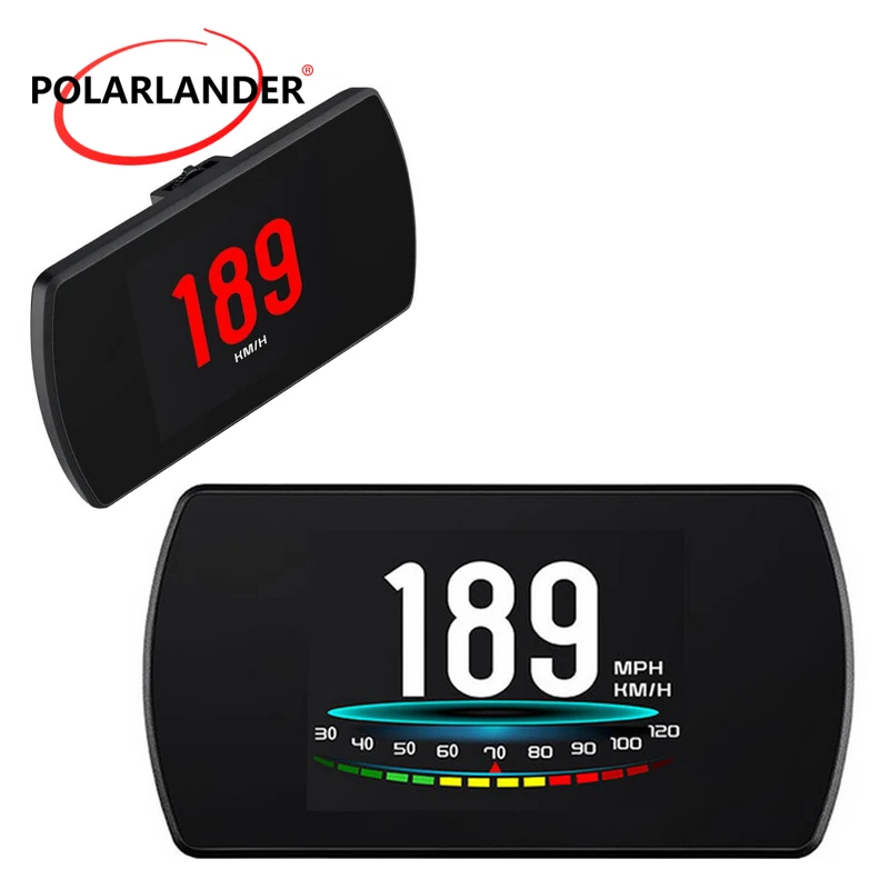 

Digital Car Speed Projector Digital Car HUD P12 Head Up Display Speedometer Windshield Projetor OBD2 On-Board Computer 5.8 TFT