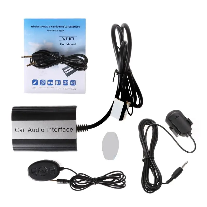 OOTDTY 1 комплект громкой связи автомобиля Bluetooth наборы MP3 AUX адаптер Интерфейс для Audi