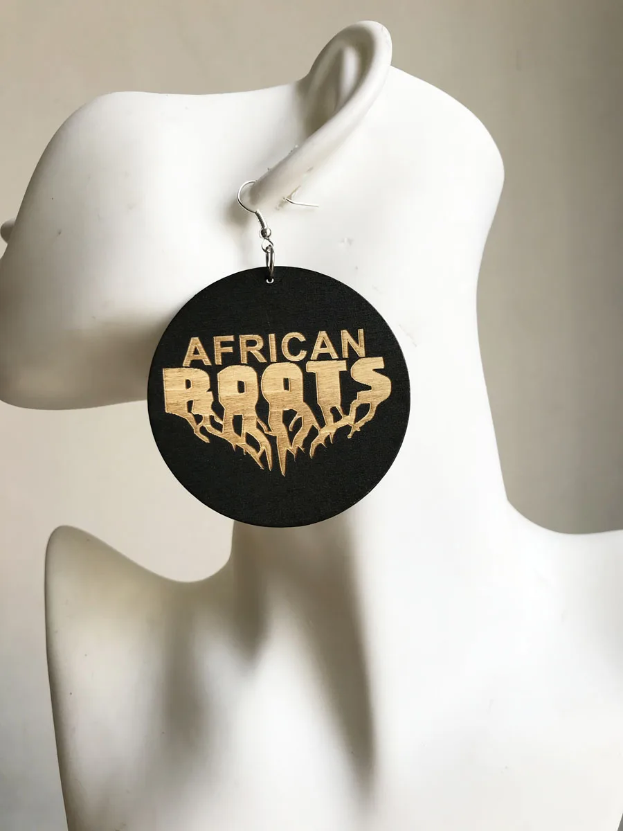 Африканские корни деревянные висячие серьги|wooden earrings|earrings forearrings fashion |