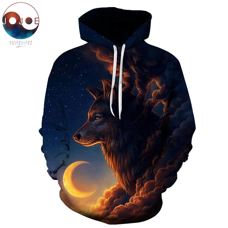 Ночной Страж от JoJoesArt Wolf 3D толстовки мужские толстовки Новинка повседневные толстовки качество Прямая поставка Спортивные костюмы брендовый пуловер