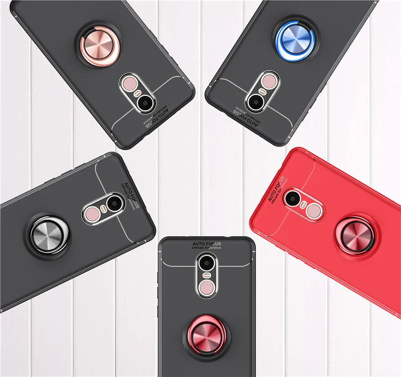 Чехол с металлическим кольцом Fecoprior Note4X для Xiaomi Redmi Note 4X задняя крышка