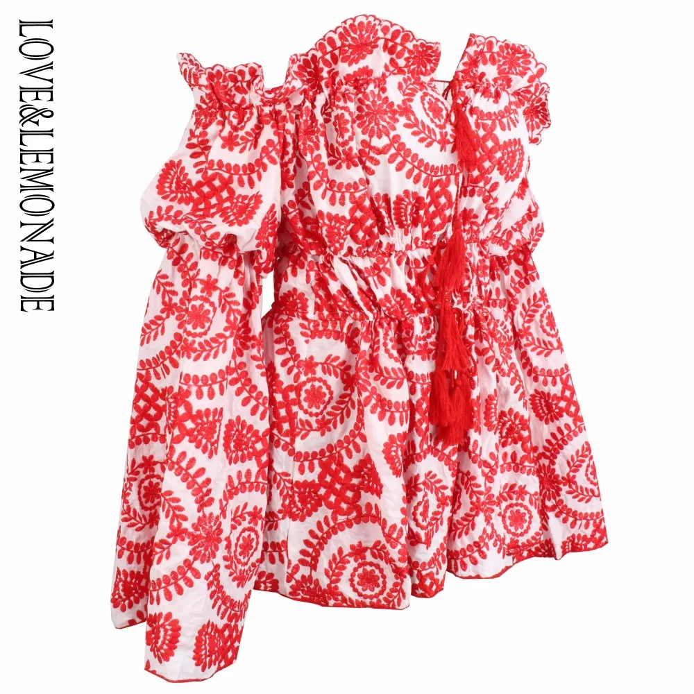 Love & Lemonade красное плечо вышивка хлопок тканевое покрытие LM0352|coats coats|shoulder coatsexy coat |