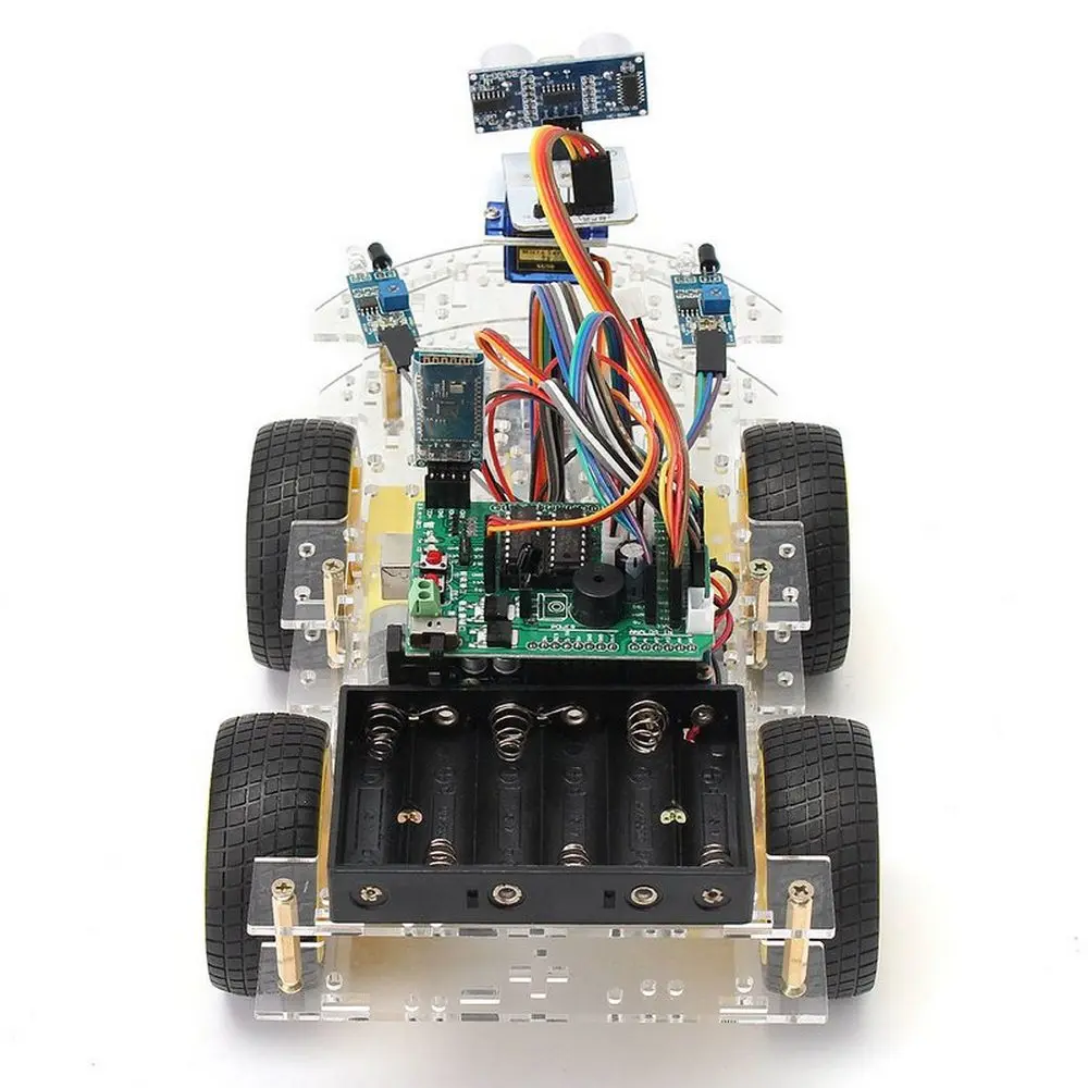 DIY Мини умный робот автомобиль 4WD обучения стартовый набор для Arduino образования