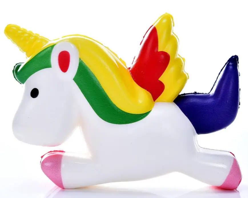 WH Единорог медленно отскакивающие игрушки PU медленный отскок Pegasus декомпрессионная игрушка vent игрушка - Цвет: WH
