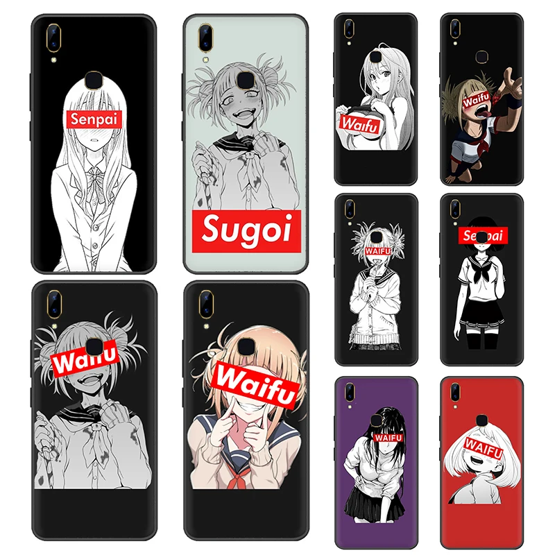 Sugoi семпай аниме waifu чехол для телефона для VIVO Y53 Y55 Y81 V5 V7 V9 V11 V15 Pro Y17 Y69 Y71 Y91 Y93 Y66 X9 Z5X Y11 V17 U3 Y5S