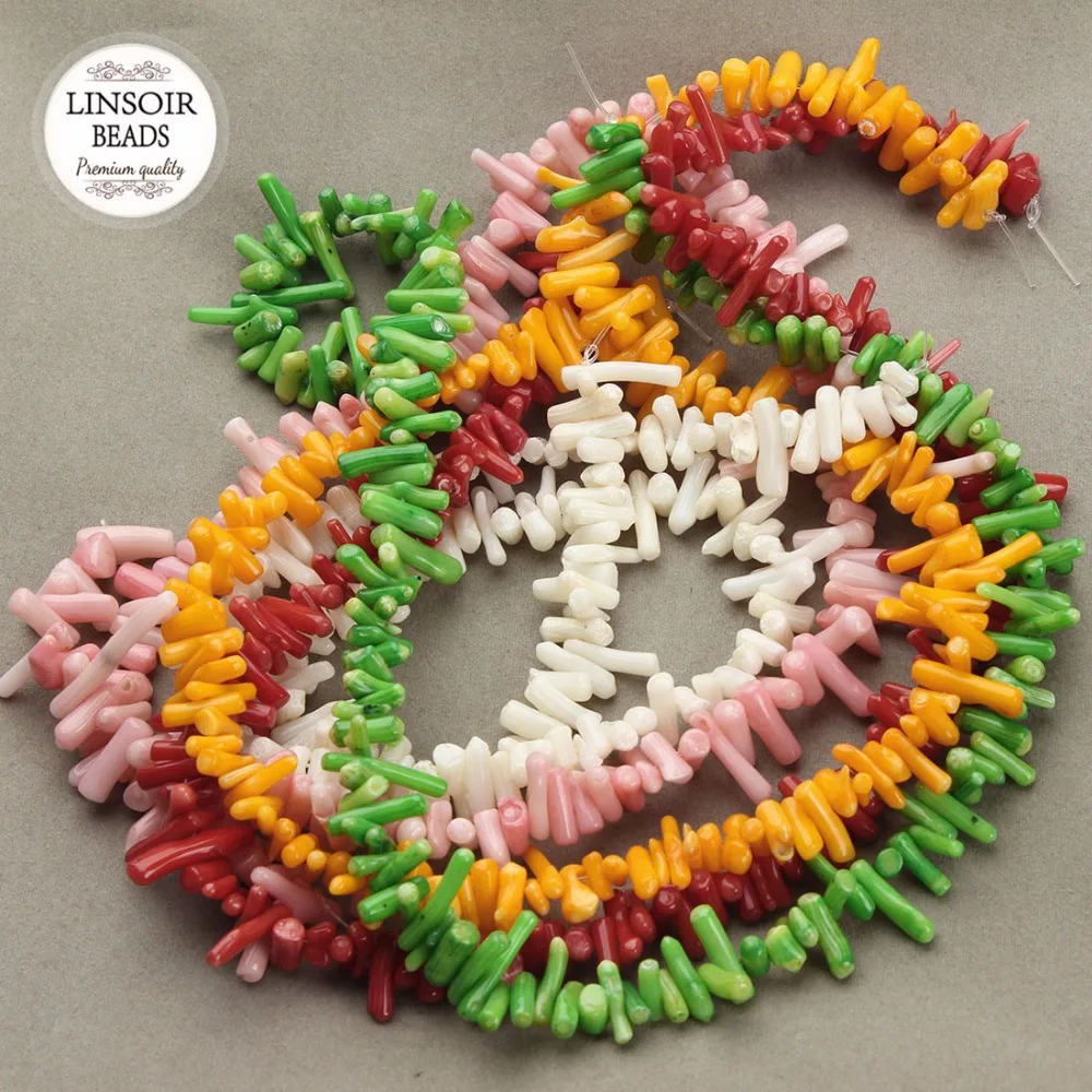 Бусины разделители морские Коралловые разные цвета 6 15 мм 40 см/нить|beads loose|chips