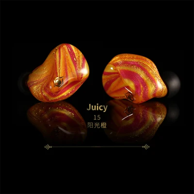 15 Juicy Peacock audio P1 7 мм полночастотные динамические наушники-вкладыши HIFI наушники ручной работы со съемным кабелем - Color: 15 Juicy