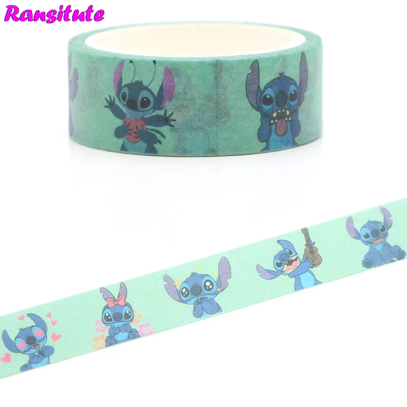 Ransitute 2 шт./компл. мультфильм Вышивка крестом детская игрушка лента Washi дорожная лента игрушечный автомобиль украшения ручной учетной записи стикеры R392