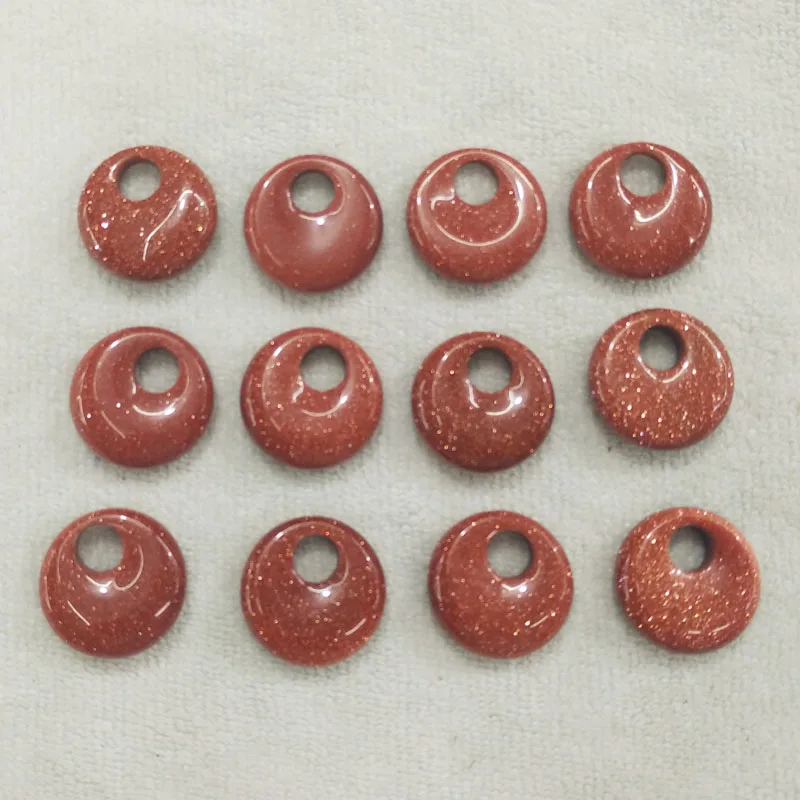 

Бусины-подвески золотого цвета в форме пончика, 18 мм, 12 шт./лот