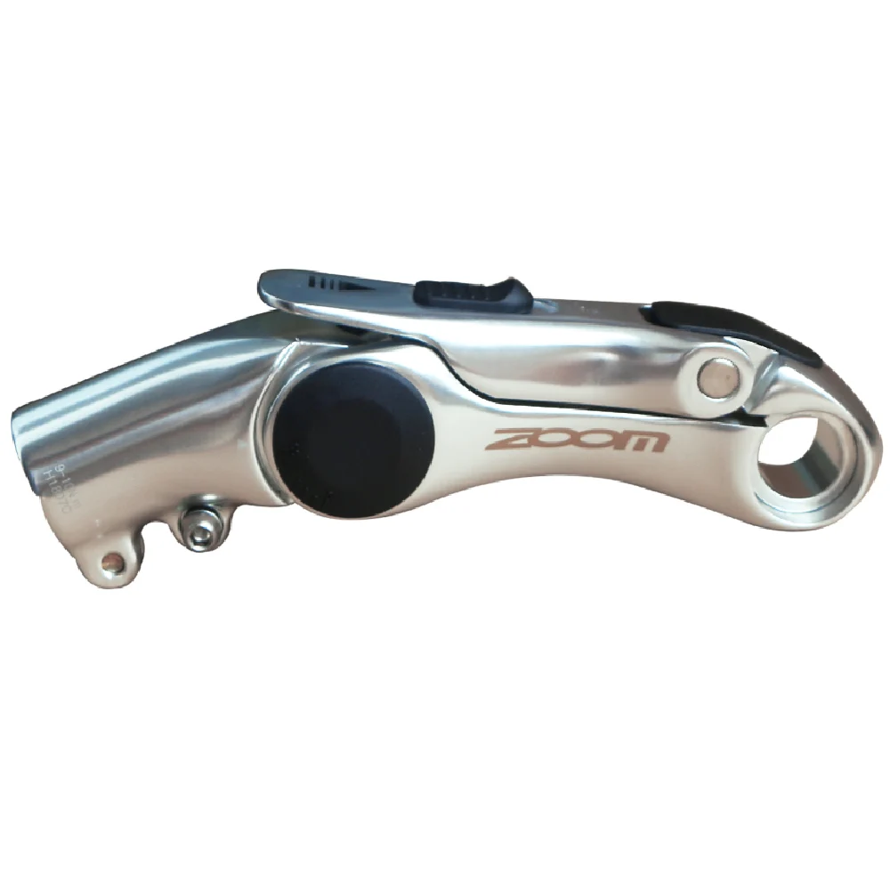 silver ZOOM MTB Rise Up stem 28,6 мм вилка steerer tube fiting Stem 25,4*110 мм РЕГУЛИРУЕМЫЙ УДЛИНИТЕЛЬ руля для руля фиксированная передача часть для дорожного велосипеда - Цвет: silver