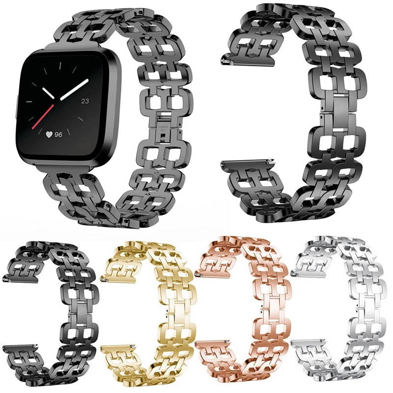 Браслет на запястье из нержавеющей стали для Fitbit Versa Lite сменный ремешок часов