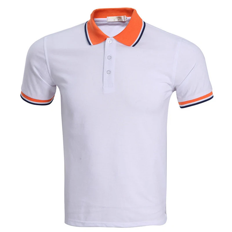 Новинка 2016 Классическая Летняя Стильная мужская рубашка-поло с коротким рукавом