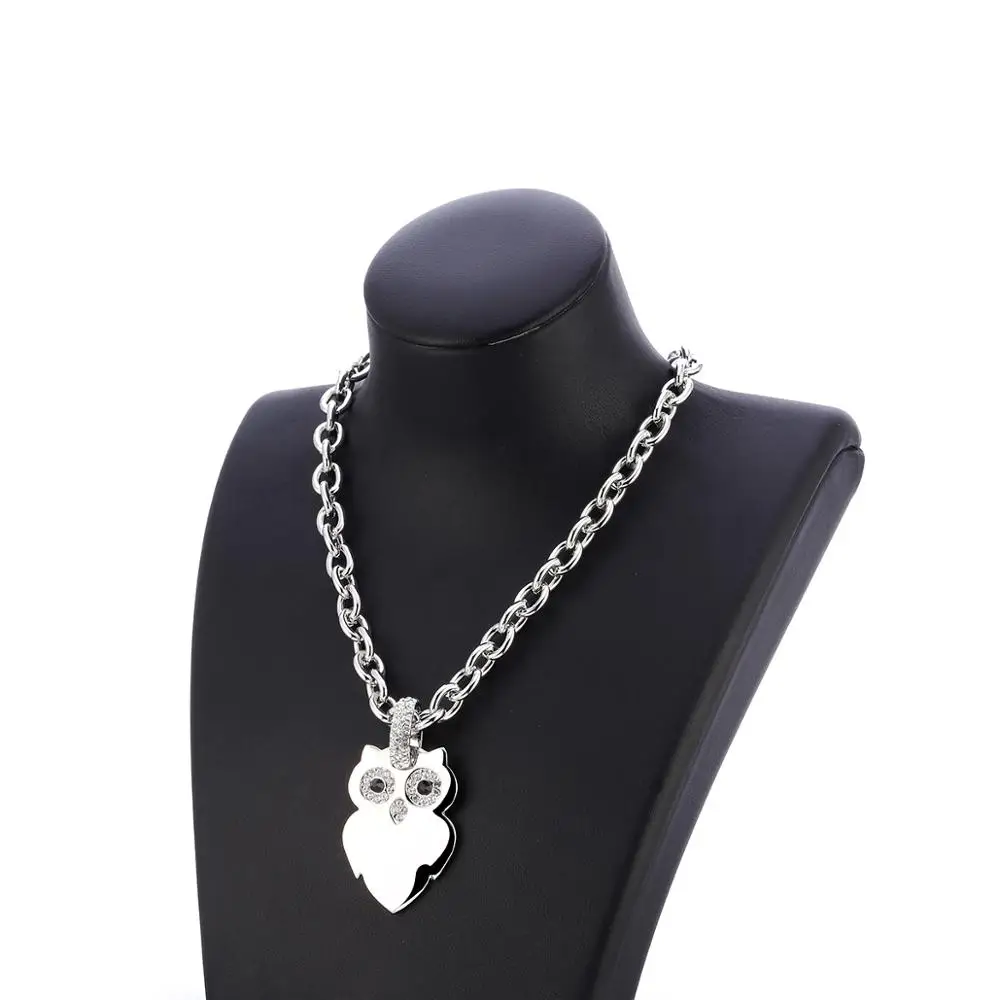 Цветное ожерелье с подвеской в виде совы для мужчин и женщин персонализированное