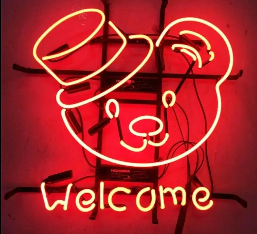 

Custom Welcome Glass Neon Light Sign Beer Bar