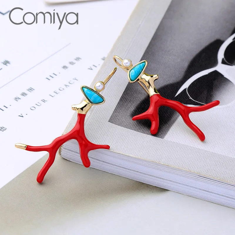 Оригинальные женские серьги Comiya, милые длинные висячие серьги из цинкового сплава с абстрактным узором, AliExpress Серьги Brincos Para As Mulheres